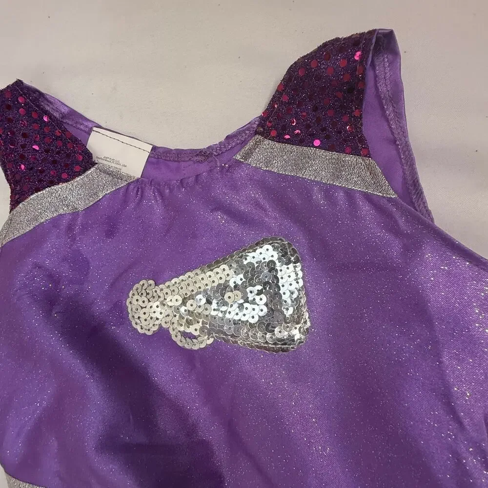 SKU3044 Just Play Purple Cheerleader Costume Size 4-6x